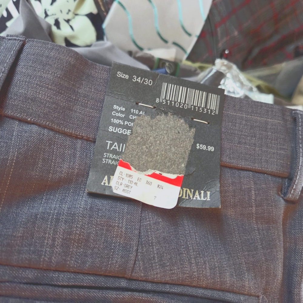 Alberto  Cardinali Gray Dress Pants